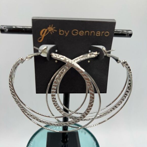 G by Gennaro Hoop Earrings $16ea / 3 for $25 - Picture 4 of 8